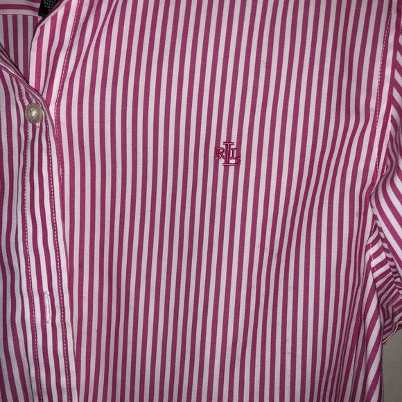Pink white polo shirt - Picture 2 of 4